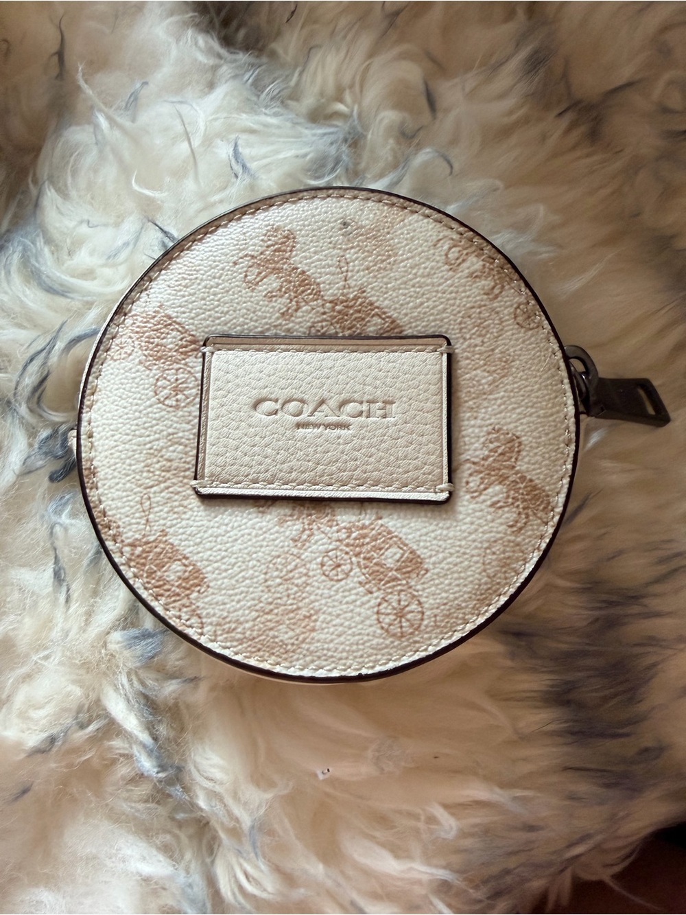 Rare Coach Round Hybrid Pouch